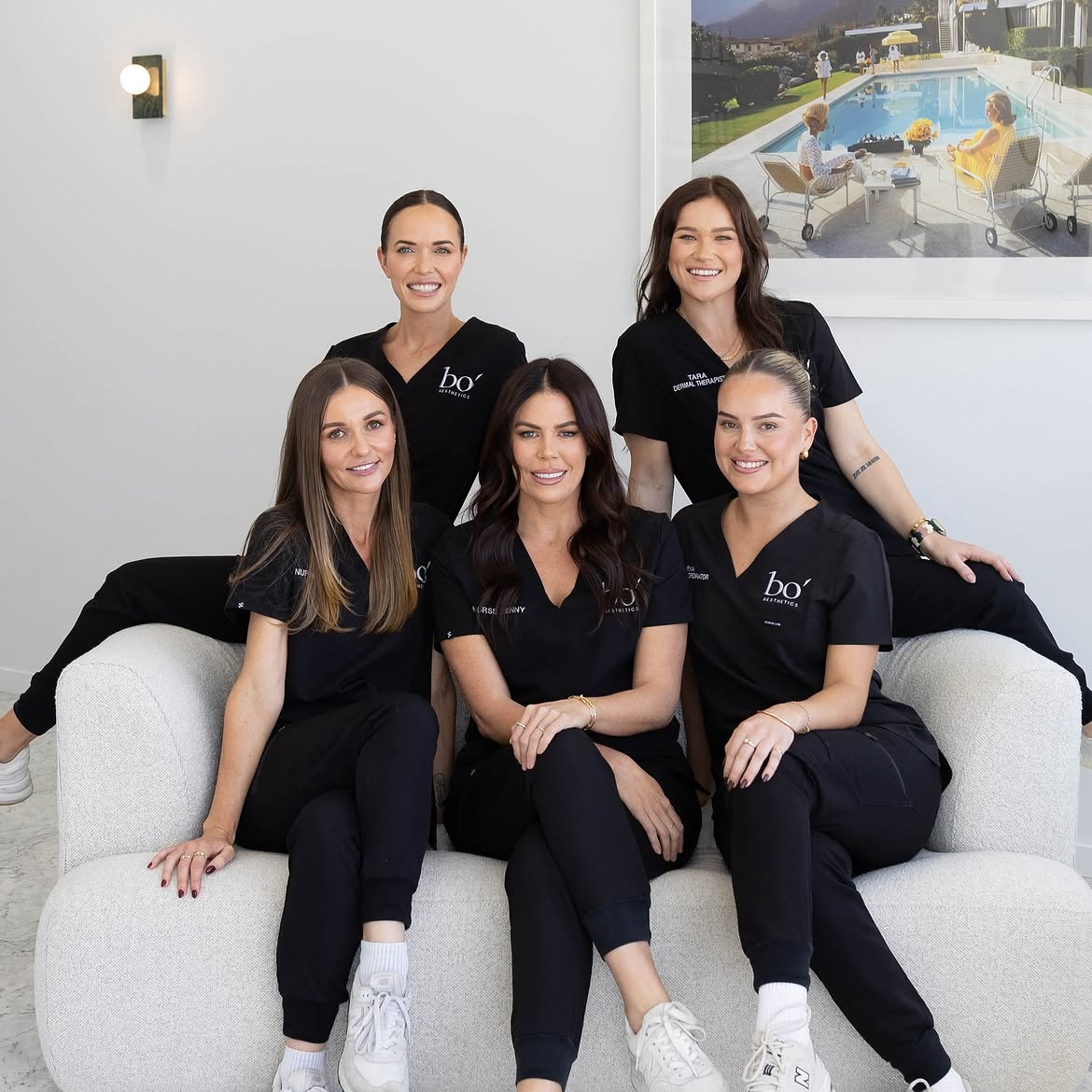 Team of cosmetic nurses and dermal therapists at a Palm Beach aesthetics clinic